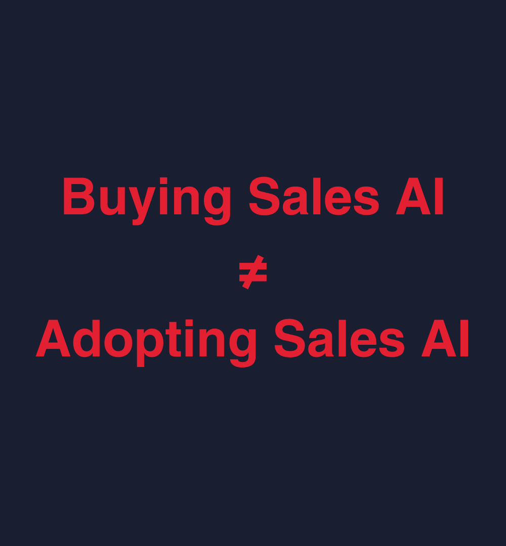 Why teams are buying sales AI and still not seeing results